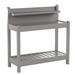 Dura-Trel Outdoor Gardening Heavy Duty PVC Vinyl Greenfield Potting Bench, Mocha - 40