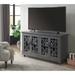 Belvedere 63-inch Trellis 4-door TV Stand Console - 35 inches high x 63 inches wide x 18 inches deep