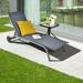 Coelon Patio Lounge Recliner Outdoor Chaise Lounge Chair with 6-Position Adjustable Backrest Gray