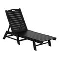 Paradise Reclining Chaise Lounge with Poly Material