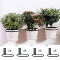 Dengjunhu Flower Pot Holder Ring Wall Mounted Metal Planter Hooks Hangers Wall Bracket Black 4 Sizes Optional