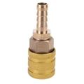 OOKWE 8mm Air Hose Fittings Connector Air Compressor Fittings Air Coupler Plug Brass