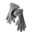 EQWLJWE Warm Gloves Ladies Winter Plus Velvet Thick Autumn Outdoor Cycling Screen Cycling Gloves Winter Sports Equipment Holiday Clearance