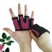 2Pcs Half Finger Workout Gloves Four Finger Gloves Comfortable Breathable Hand Guard for Exercise Pull up Bodybuilding Power Lifting Sports L