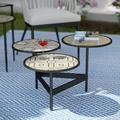 Lorenio Outdoor 3-Tier Cocktail/Coffee Table