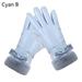NUZYZ 1 Pair Women Gloves Thickened Wind Resistant Touch Screen Autumn Winter Full Finger Cycling Gloves for Outdoor