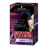 Schwarzkopf Keratin Color Anti Age Hair Color Midnight Black 1.1 2.03 Oz 2 Pack