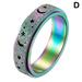 Spinner Fidget Anxiety Ring Titanium steel Spinning Rings for Woman Men Je 8J2K V5R1