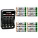 Kastar 16-Pack AAAJ 1.2V 1000mAh Ni-MH Battery and CMH4 Charger Compatible with Panasonic KX-TG7531B KX-TG7531N KX-TG7532B KX-TG7533B KX-TG7534B KX-TG7622B KX-TG7623B KX-TG7624B KX-TG7624SK KX-TG7641M