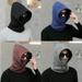 GROFRY Men Beanies Hat Solid Color Ear Protection Polar Fleece Windproof Korean Style Cap Thicken Warm Balaclava for Ski Cycling