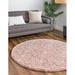 Pink 63 x 1.5 in Area Rug - Langley Street® Griego Geometric Machine Made Power Loom Area Rug in Light | 63 W x 1.5 D in | Wayfair