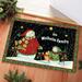The Holiday Aisle® Carmila 27" x 0.13" Non-Slip Outdoor Door Mat Natural Fiber/Rubber in White | 27 H x 0.13 W x 18 D in | Wayfair