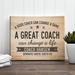 Trinx A Great Coach Can Change A Life Inspirational Canvas Wall Art Print On Frame w/ Custom Name Or Personalization | 8 H x 10 W x 1 D in | Wayfair