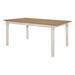 Red Barrel Studio® Carlyle Natural & Rustic Off White Dining Table w/ Extension Leaf Wood in Brown/White | Wayfair 72325C0F38B44A75B78B88DF67171F70