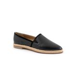 Wide Width Women's Estelle Flat by Trotters in Black (Size 6 W)