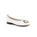 Women's Gia Ornament Flat by Trotters in White (Size 11 M)