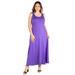 Simple A Line Plus Size Tank Maxi Dress