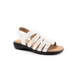 Women's Tiki Laser Sandal by Trotters in White (Size 10 M)