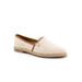 Women's Estelle Flat by Trotters in Natural Canvas (Size 10 M)