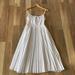 J. Crew Dresses | J Crew Pleated White Dress Classy Modern Staple Dress Minimalistic Dainty Piece | Color: White | Size: 6