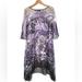 Anthropologie Dresses | Anthropologie One September Silk Chiffon Sheer Overlay Dress | Color: Black/Purple | Size: S
