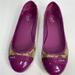 Coach Shoes | Coach Cecile Ballet Flats 7.5 | Color: Purple/Tan | Size: 7.5