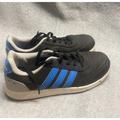 Adidas Shoes | Adidas L59 Kids Sz 5 Tennis Shoes Blue Black Grey Hwi 28y001 11/16 Stripe | Color: Black/Blue | Size: 5bb