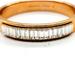 Michael Kors Jewelry | Michael Kors Rose Gold Tone Crystal Bangle Bracelet Hinged Chunky | Color: Gold | Size: Os