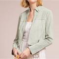 Anthropologie Jackets & Coats | Anthropologie Capulet Marta Leather Jacket In Sage Green | Color: Green | Size: M