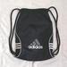 Adidas Bags | Adidas Sackpack Drawstring Backpack Black | Color: Black/White | Size: Os