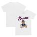 Youth Tiny Turnip White Atlanta Braves Teddy Boy T-Shirt