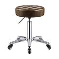 XZSBDXHH Rolling Stool with Wheels PU Leather Round Cushion Backless Doctor Stools Hydraulic Swivel Chair Adjustable 41-56cm for Spa Salon Medical Office Tattoo Home Car Shop Massage