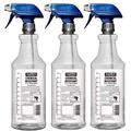 HARRIS Chemically Resistant Professional Empty Spray Bottles, 32oz (3-Pack), for Cleaning Solutions and Water