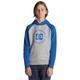 Kapuzensweatshirt DC SHOES "DC Star Pilot" Gr. 16(165-172cm), blau (heather grey, nautical blue) Kinder Sweatshirts