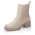 Moda In Pelle Women's Brooklea Cream Leather Chelsea Boots 7