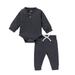 ZHAGHMIN Girls Two Piece Outfits Size 10-12 Baby Boys Girls Long Sleeves Solid Color Round Neck Romper Bodysuit Pants Casual Outfits Sets Teen Girl Sweatpants Set 6 Month Girl Clothes Spearmint Baby