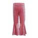 Girls Toddler Pants Ruffle Girls Bell-Bottoms Flare Trousers Pants Bottom Bell Baby Girls Pants Little Girls Sweatpants