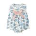 Toddler Kids Girls Cute Cartoon Prints Sleeveless Romper Jumpsuit Skirt Dress Cloths Shirt Girl 7