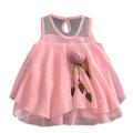 ZHAGHMIN Girls Fashion Toddler Girls Party Sleeveless Solid Skirt Dresses Tulle Flowers Baby Princess Girls Outfits&Set Baby Girl Outfits 6-9 Months Staff for Baby Girl Womens Checke Outfit Girls S