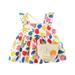 ZHAGHMIN 3T Easter Dress Girl Dress Printed Sleeve Fly Girls Baby 6M 3Y Princess Ruffles Floral Set Bag Girls Dresses Baby Dress 6 Year Old Girl Dresses And Outfits Vintage Dress Toddler Girl Girl F