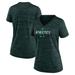 Women's Nike Green Oakland Athletics Authentic Collection Velocity Practice Performance V-Neck T-Shirt