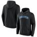 Men's Fanatics Branded Black Johns Hopkins Blue Jays Basic Arch Pullover Hoodie