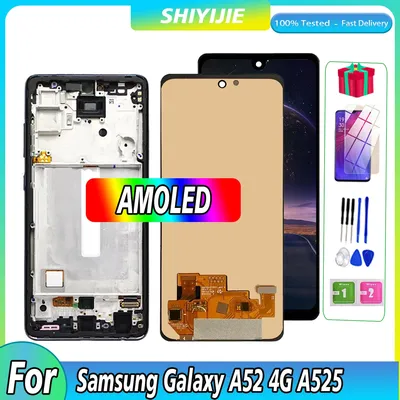 Super AMOLED 6.5 "pour Samsung A52 4G AfruitSM-A525B SM-A525F LCD Écran Tactile Pour Samsung Galaxy