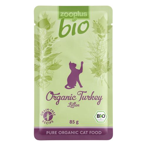 zooplus Bio 24 x 85 g zum Sonderpreis! - Kitten Bio Pute