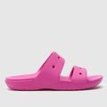 Crocs classic 2 strap sandals in pink