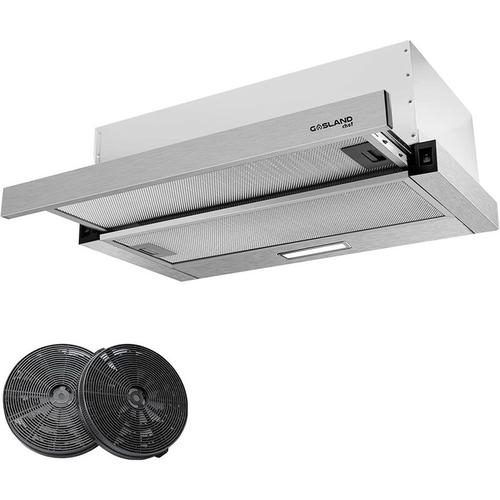 IR60SP Flachschirmhaube Dunstabzugshaube 60cm Umluft, Leise Dunstabzugshauben Abluft 300 m³/h