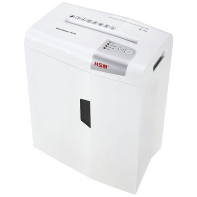 HSM Aktenvernichter »shredstar X10 4,5 x 30 mm« Partikelschnitt bis 10 Blatt weiß, 22x44.5x24.5 cm Image