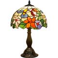 Tiffany Lampe Vitrail Lampe Colibri Style Lampe De Table De Chevet Bureau Liseuse 12X12X18 Pouces