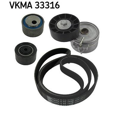 Skf Keilrippenriemensatz [Hersteller-Nr. VKMA33316] für Citroën, Fiat, Peugeot Image