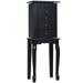 2 Colors Armoire Storage Standing Jewelry Cabinet with Mirror - 13" x 9" x 34" (L x W x H)